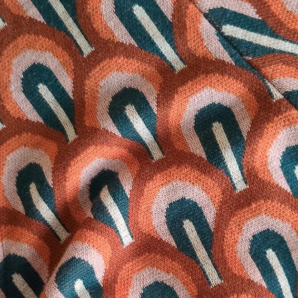 Twik Multicolor Patterned Crop Top with Drawstring - Picture 7 of 7